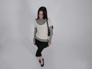 Hermès Scarf Turtleneck Slim Long Sleeve T-shirt