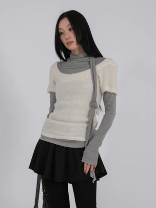 Hermès Scarf Turtleneck Slim Long Sleeve T-shirt