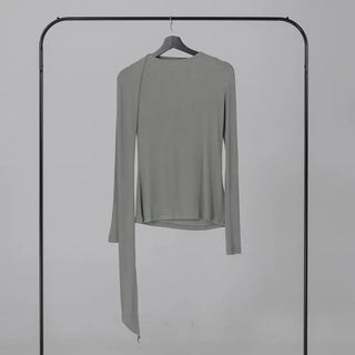 Hermès Scarf Turtleneck Slim Long Sleeve T-shirt