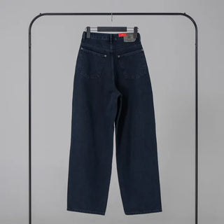 Via Blue Black Wide Denim Pants