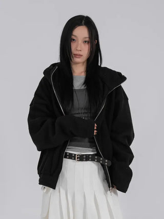 Very Two-Way High-Neck Fleece Zip-Up