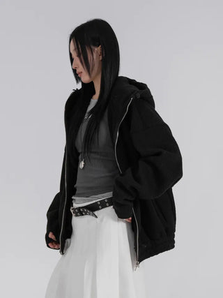 Very Two-Way High-Neck Fleece Zip-Up