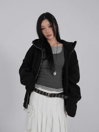 Very Two-Way High-Neck Fleece Zip-Up