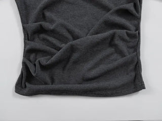 Yui String Halter Square Neck Long Sleeve T-shirt