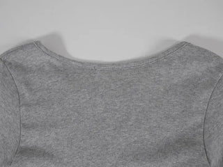 Ano Simple Round Slim Long Sleeve T-shirt