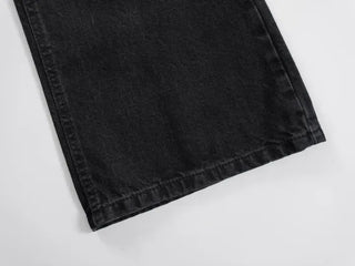 Die One Black Slim Bootcut Denim Pants