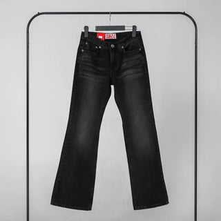 Die One Black Slim Bootcut Denim Pants