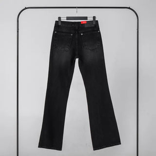 Die One Black Slim Bootcut Denim Pants
