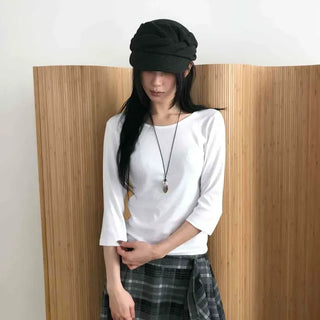 Minimal Loose Fit 3/4 Sleeve T-shirt