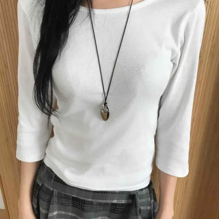 Minimal Loose Fit 3/4 Sleeve T-shirt