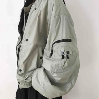 Loose-fit Cargo Pocket Bomber Jumper