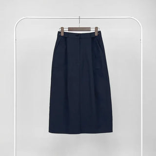 Vine pintuck long skirt