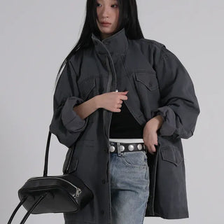 Luca Vintage Washed Cotton Work Jacket