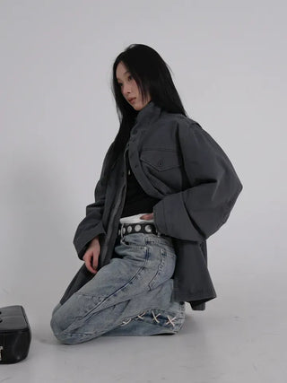Luca Vintage Washed Cotton Work Jacket