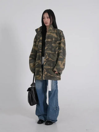 Luca Vintage Washed Cotton Work Jacket