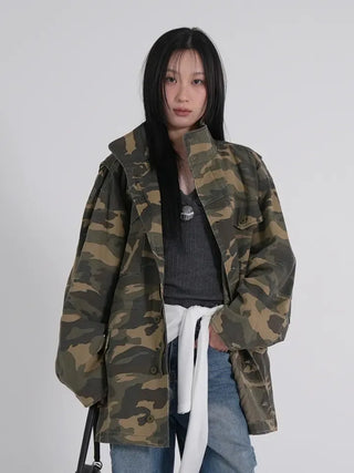 Luca Vintage Washed Cotton Work Jacket
