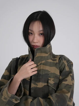 Luca Vintage Washed Cotton Work Jacket