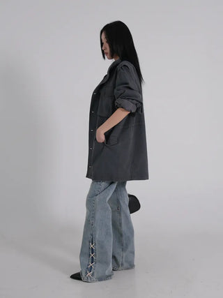 Luca Vintage Washed Cotton Work Jacket