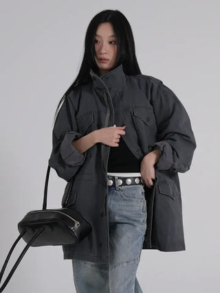 Luca Vintage Washed Cotton Work Jacket