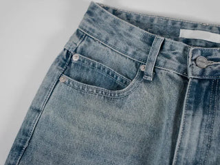 Neo String Point Washed Eyelet Bootcut Pants