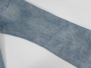 Neo String Point Washed Eyelet Bootcut Pants