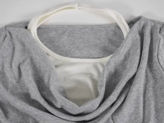 Coel Halter Layer Drape Off T-shirt