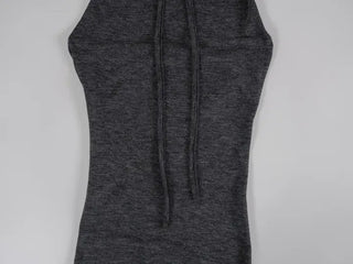 Hayu Cowl Neck Halter Diagonal Long Sleeveless