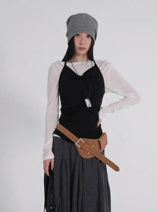 Dion Boat Neck Off-Shoulder Basic Tee