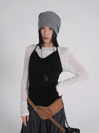Dion Boat Neck Off-Shoulder Basic Tee