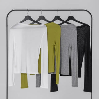 Dion Boat Neck Off-Shoulder Basic Tee