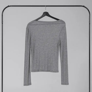 Dion Boat Neck Off-Shoulder Basic Tee