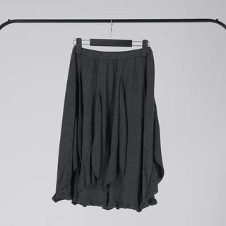 Vero Vintage Asymmetrical Wavy Knit Skirt