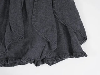 Vero Vintage Asymmetrical Wavy Knit Skirt