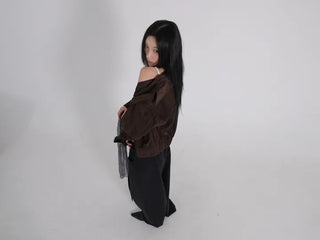 Keon Punching Point Suede Zip-Up Jacket