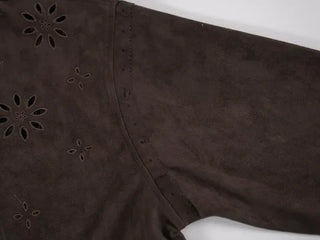 Keon Punching Point Suede Zip-Up Jacket
