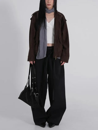 Rodi Wide Fit Waist Drawstring Elastic Pants