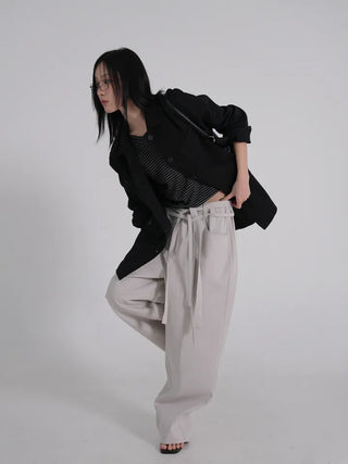 Rodi Wide Fit Waist Drawstring Elastic Pants