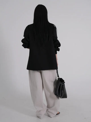 Seah Cotton Collar Pocket Half Jacket
