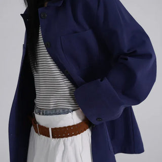 Seah Cotton Collar Pocket Half Jacket