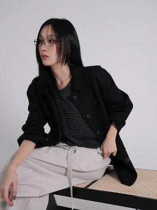 Seah Cotton Collar Pocket Half Jacket