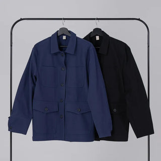 Seah Cotton Collar Pocket Half Jacket