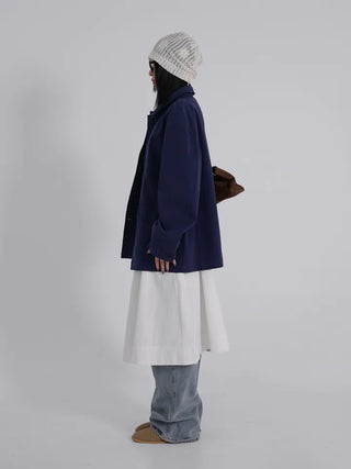 Seah Cotton Collar Pocket Half Jacket