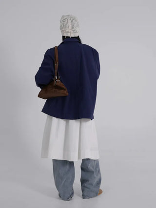 Seah Cotton Collar Pocket Half Jacket