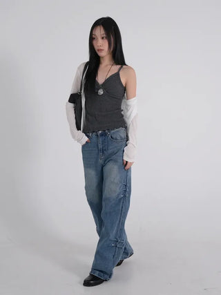 Vino Side Rivet Wide Pants