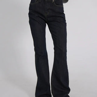 Tian Vintage High Bootcut Deep Blue Denim Pants