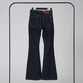 Tian Vintage High Bootcut Deep Blue Denim Pants
