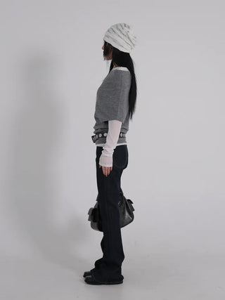 Tian Vintage High Bootcut Deep Blue Denim Pants
