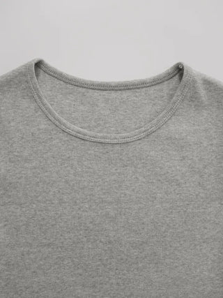 Cheek Cotton Modal Bracket Short Sleeve Tee