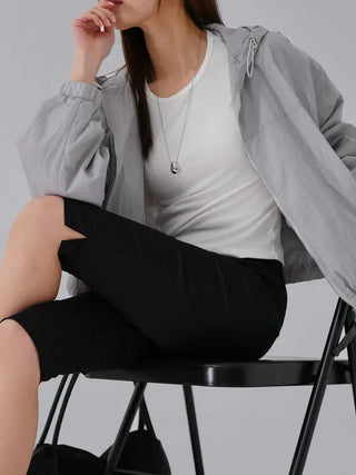 Cheek Cotton Modal Bracket Short Sleeve Tee