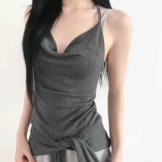 Sweet Heart Neck Slim Sleeveless Top Bolero Set
